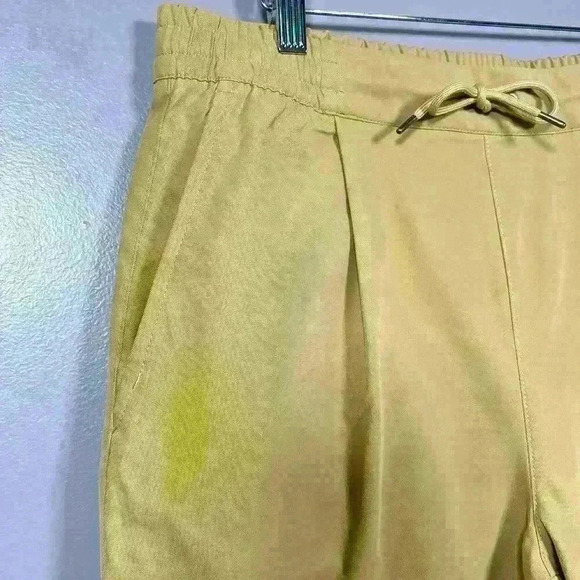 NORTH FACE Pants Tan Beige Khaki Hiking Joggers High Waist Relaxed Women Large - Picture 3 of 11